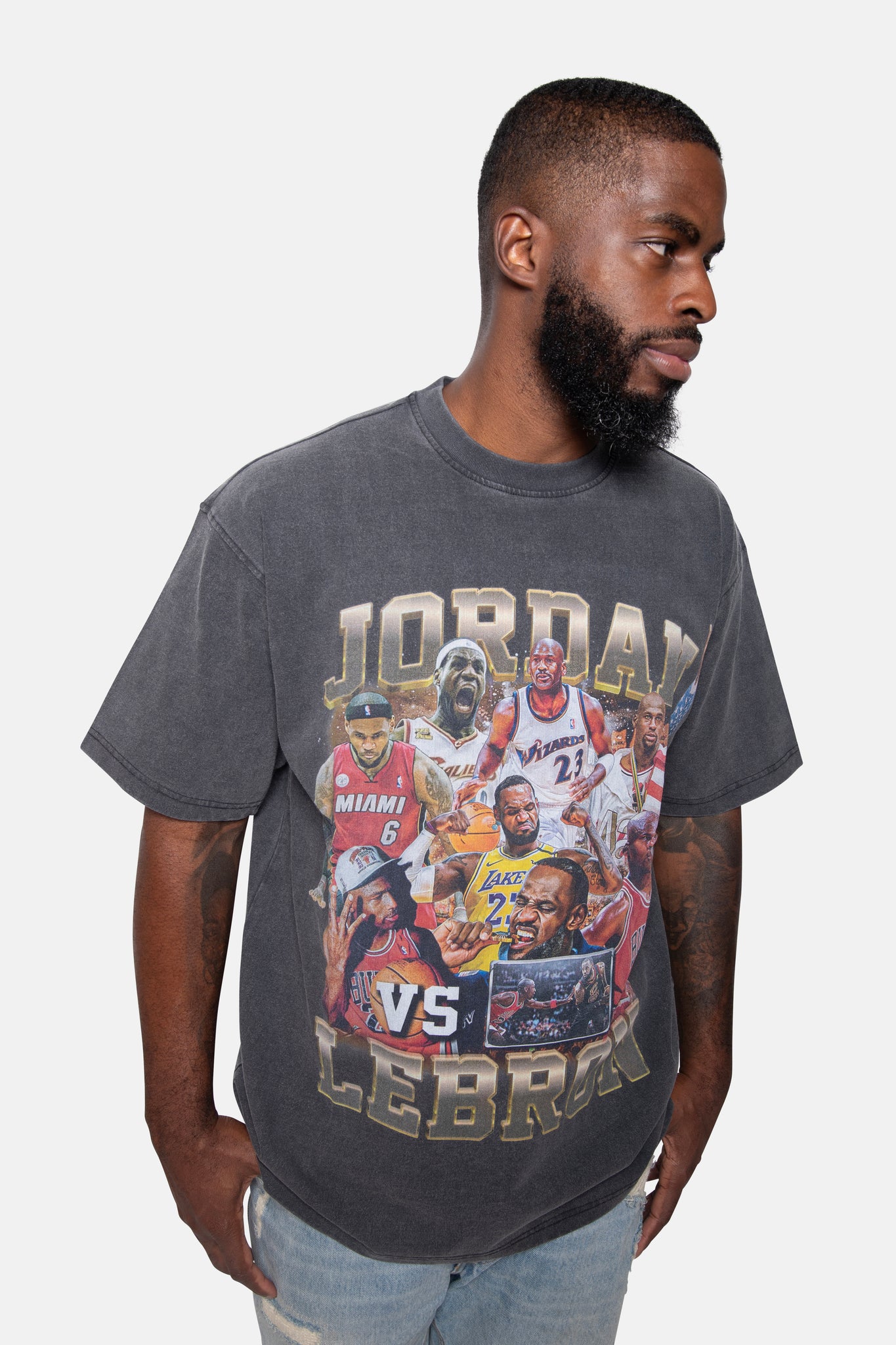 GOAT Debate Vintage Tee – Heavy 250G Loose Fit